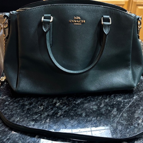 Dark Green Coach Purse - Picture 2 of 6